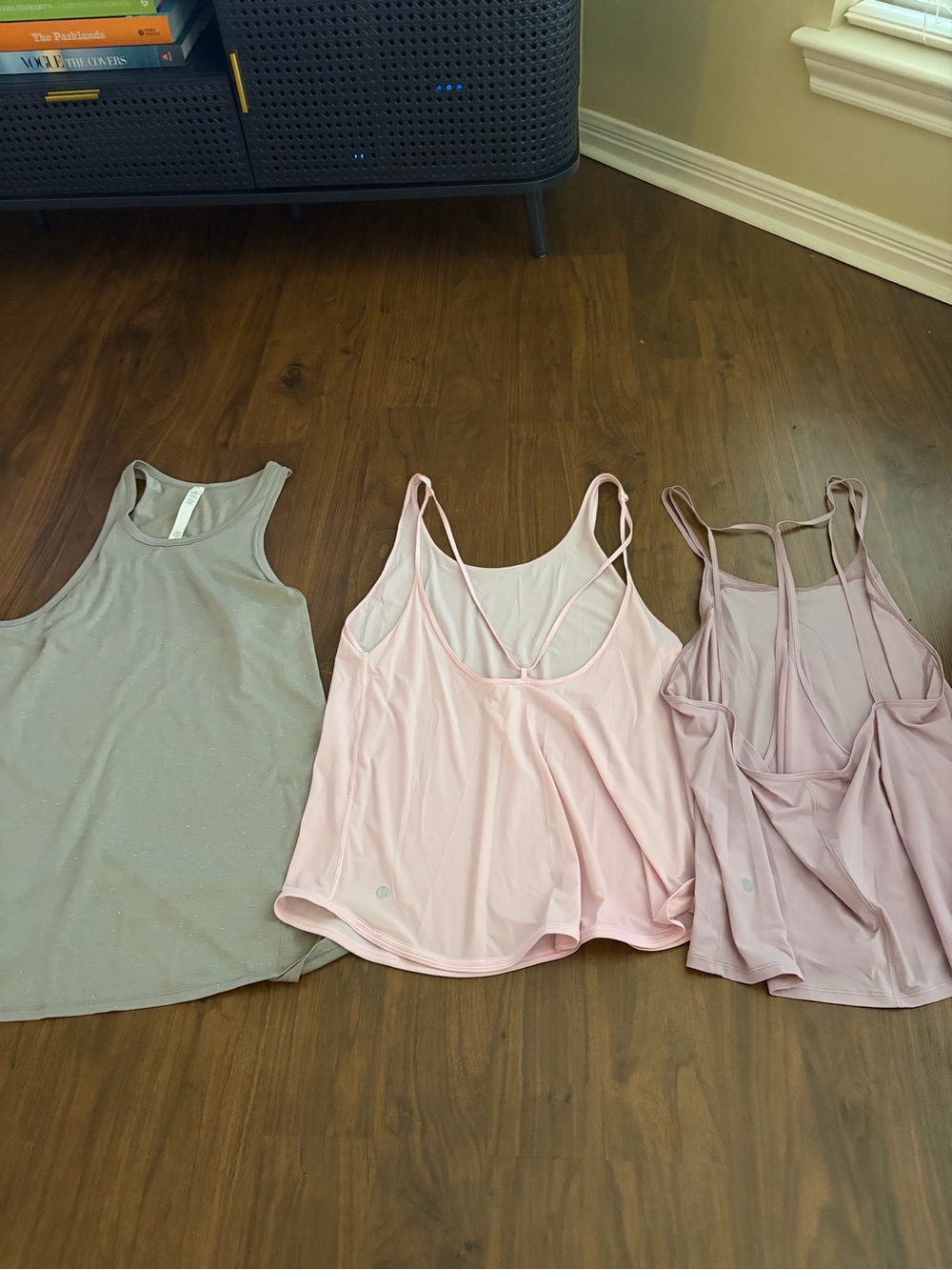 lululemon athletica Light Pink, Mauve and Gray Women's Tank Top Set